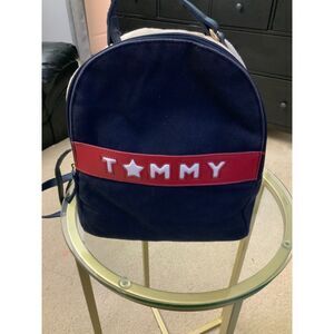 Tommy Hilfiger Mini Backpack Navy Red Logo Y2K Backpack Purse
